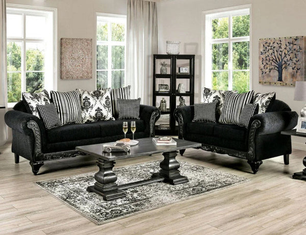 6300 Black Living Room Set