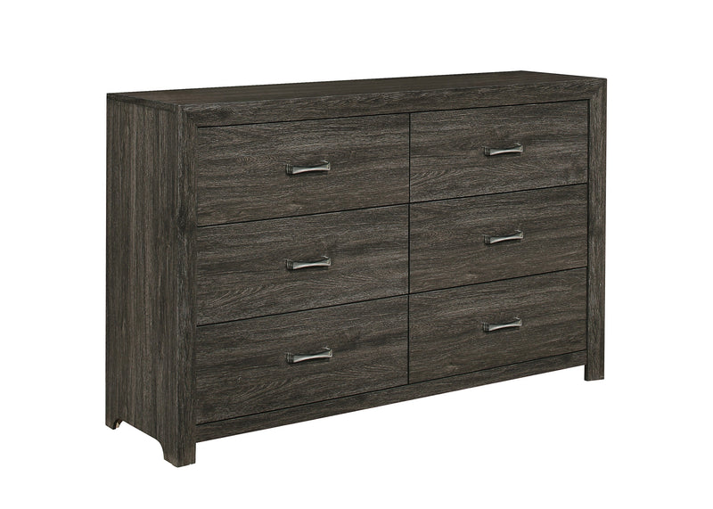 Edina Dark Gray Panel Bedroom Set