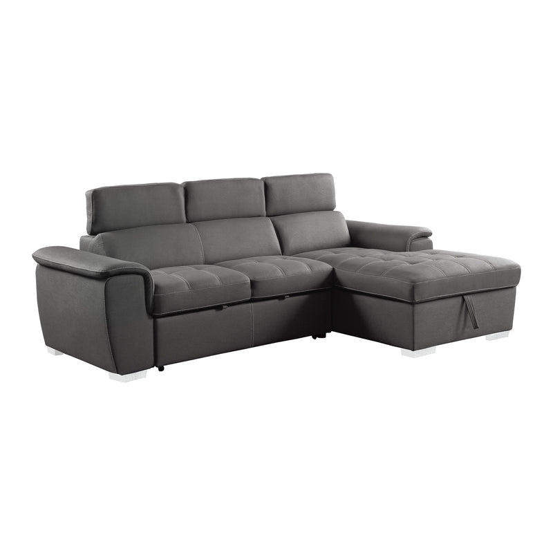 Ferriday Gray Storage Sleeper Sectional