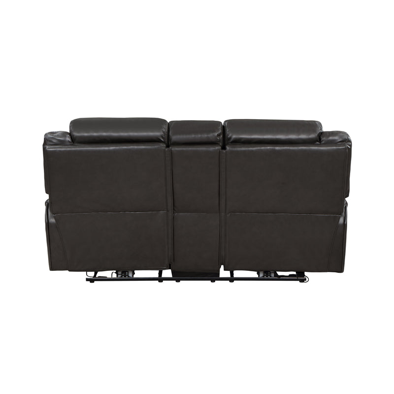 Amite Dark Gray Power Double Reclining Loveseat