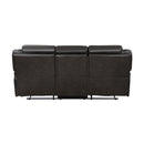 Amite Dark Gray Double Reclining Sofa