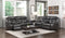 Amite Dark Gray Power Double Reclining Sofa