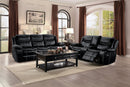 Bastrop Black Reclining Sofa