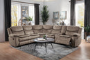 Bastrop Brown Microfiber Sectional