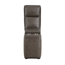 Maroni Dark Brown Leather 6-Piece Modular Power Reclining Sectional