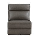 Maroni Dark Brown Leather 6-Piece Modular Power Reclining Sectional