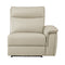 Maroni Taupe Leather 6-Piece Modular Power Reclining Sectional