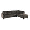 Emilio Chocolate Reversible Sectional