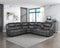 Fargo Dark Gray 3-Piece Power Reclining Sectional with Right Console