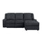 Monterey Ebony Chenille Reclining Sectional with Right Chaise