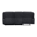 Monterey Ebony Chenille Reclining Sectional with Right Chaise