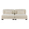 Traverse Beige Corduroy 6-Piece Modular Sectional with Ottoman