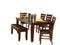 Ameillia Dark Oak Extendable Dining Set