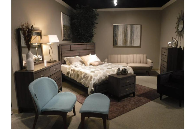 Davi Gray Panel Bedroom Set