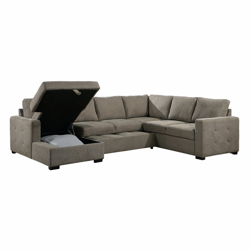 Elton Brown LAF Storage Sleeper Sectional