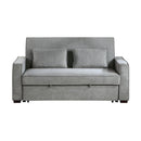 Alta Gray Convertible Studio Sofa with Pull-out Bed