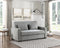 Alta Gray Convertible Studio Sofa with Pull-out Bed