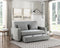 Alta Gray Convertible Studio Sofa with Pull-out Bed