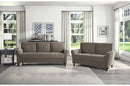 Dunseith Light Brown Velvet Living Room Set