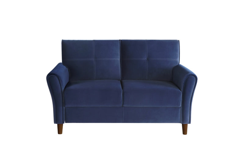 Dunseith Blue Velvet Living Room Set