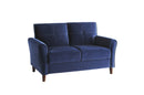 Dunseith Blue Velvet Living Room Set