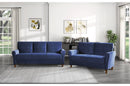 Dunseith Blue Velvet Living Room Set