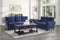 Blue Velvet Living Room Set