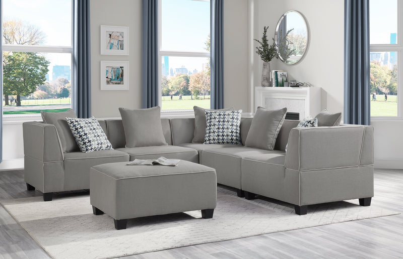 Jayilin Gray 5-Piece Modular Sectional