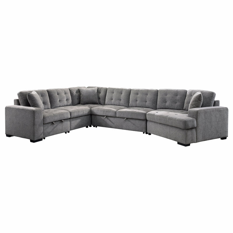 Logansport Gray Sleeper Sectional