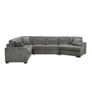 Logansport Gray Sleeper Sectional