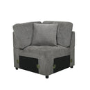 Logansport Gray Sleeper Sectional