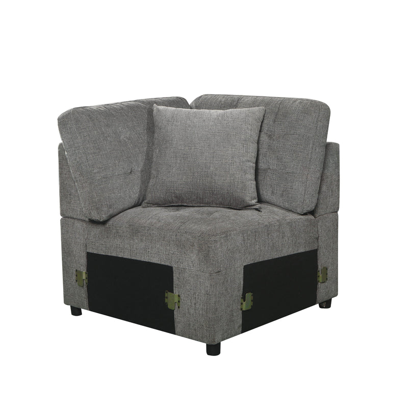 Logansport Gray Sleeper Sectional