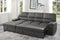 Michigan Dark Gray LAF Storage Sleeper Sectional