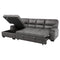 Michigan Dark Gray LAF Storage Sleeper Sectional