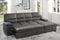 Michigan Dark Gray RAF Storage Sleeper Sectional