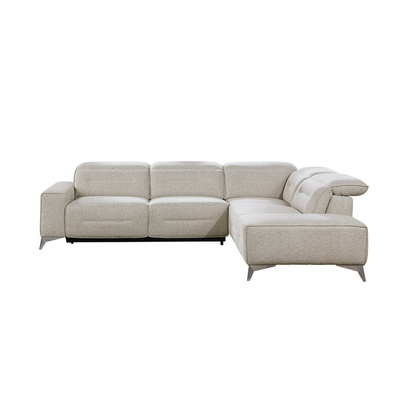 Adahlia Sand Power Reclining Sectional with Right Chaise