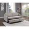 Adelia Cobblestone Velvet Convertible Studio Sofa with Pull-out Bed