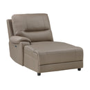 LeGrande Taupe Modular LAF Power Reclining Sectional