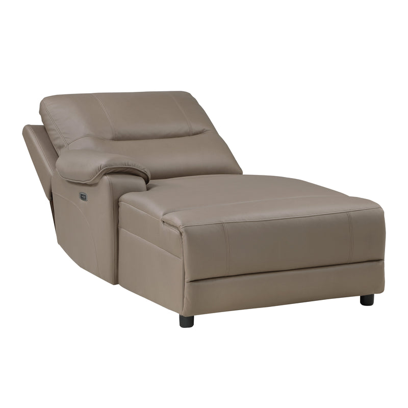 LeGrande Taupe Modular LAF Power Reclining Sectional