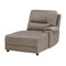 LeGrande Taupe Modular RAF Power Reclining Sectional