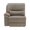 LeGrande Taupe Modular RAF Power Reclining Sectional