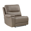 LeGrande Taupe Modular RAF Power Reclining Sectional