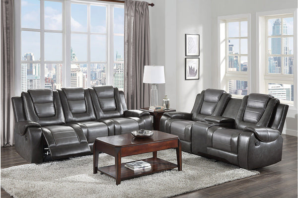 Briscoe Gray Reclining Living Room Set