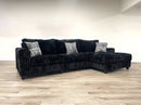 9500 - Black Sectional