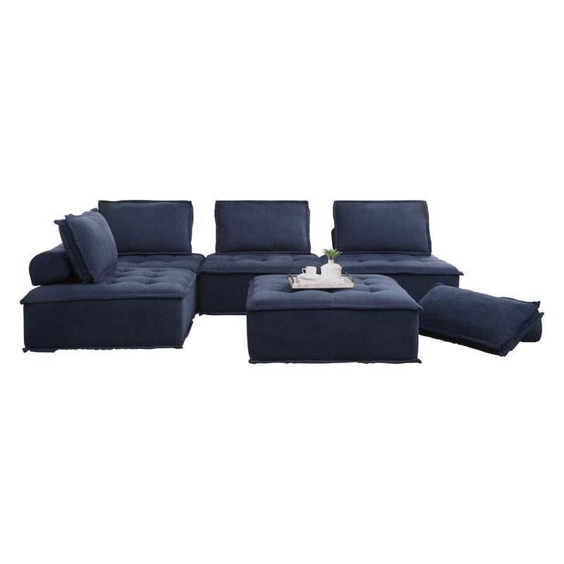 Ulrich Blue Modular 5-Piece Modular Sectional