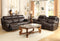 brown leather sofa