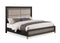 Payson Black/Brown Upholstered Panel Bedroom Set