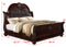 Stanley Cherry Brown Queen Upholstered Sleigh Bed