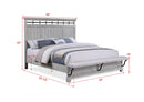 Beckett Rustic Gray Footboard Bench Panel Bedroom Set