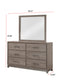 River Brown Panel Bedroom Set